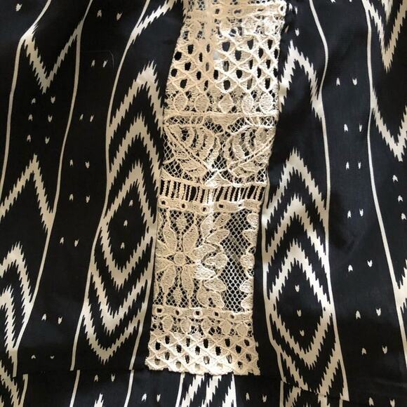 Xhilaration Black & White Patterned Shorts Romper - Picture 3 of 8